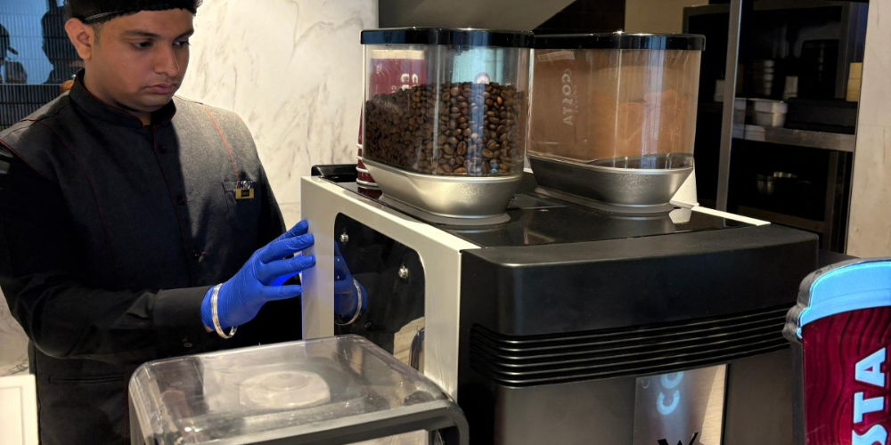 Hotel coffee machine